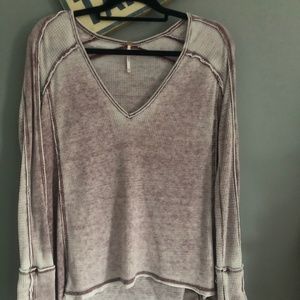 Free People Henley Flowy Sweater Top- Size XS